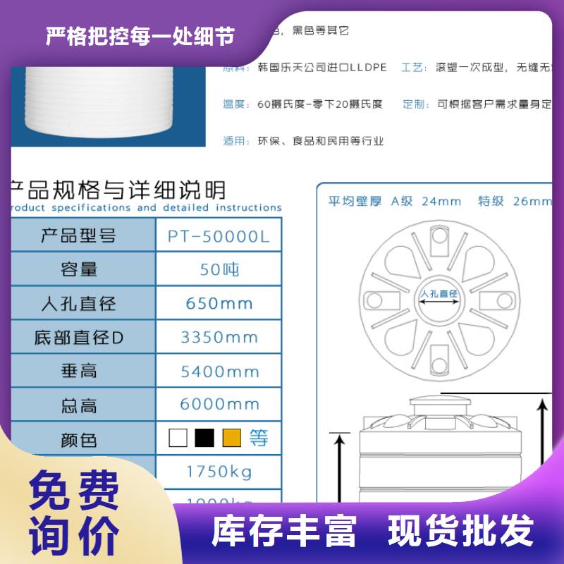 塑料水箱PE加药箱质检合格出厂本地服务商