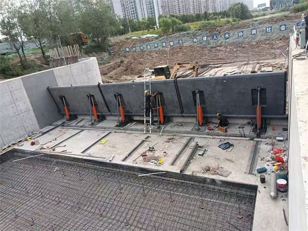 钢坝闸门景观钢闸门同行低价